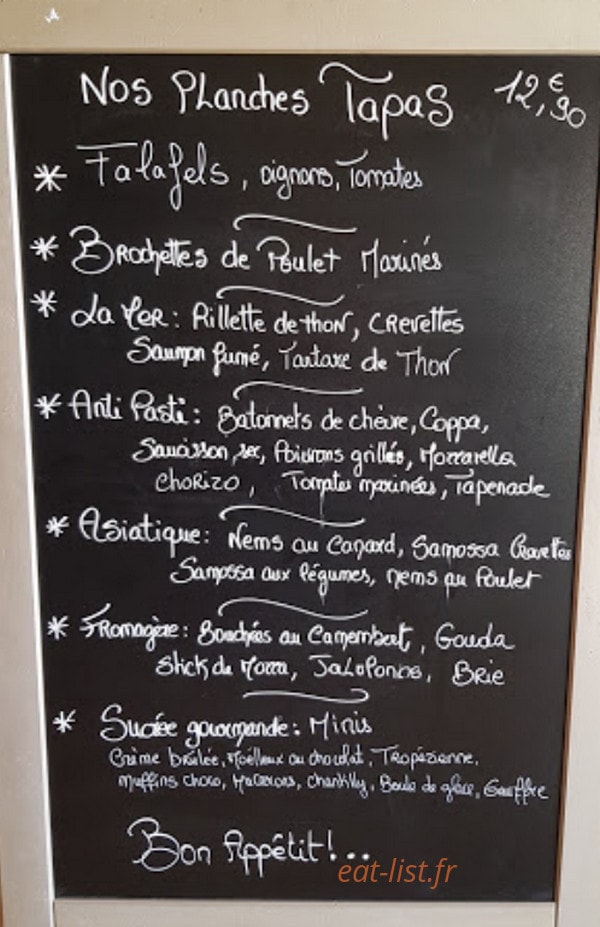 Le Yacht Club — carte page 1