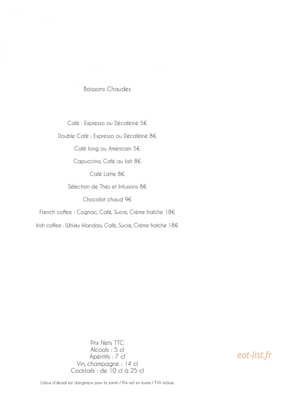 Les Belles Canailles — carte page 12