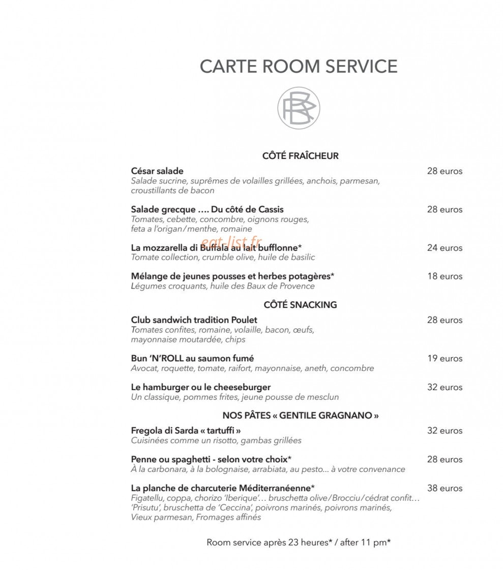 Les Belles Canailles — carte page 13