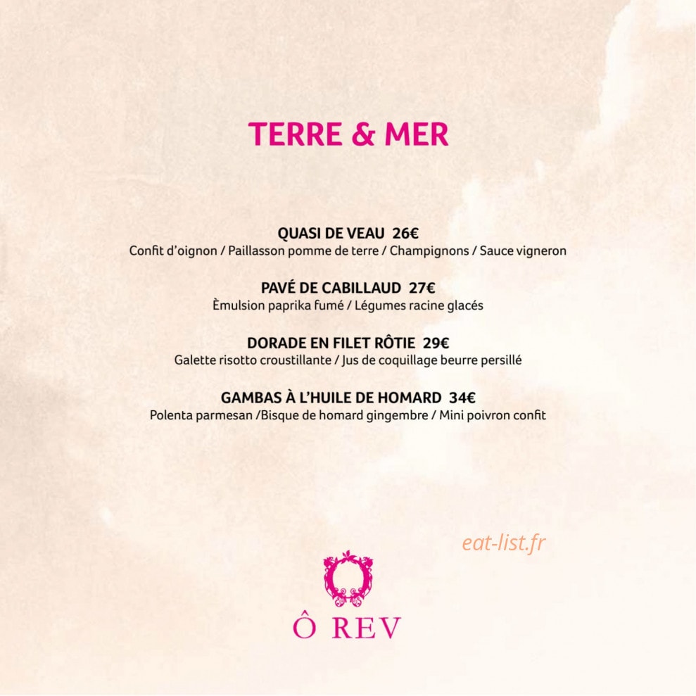 O Rev Cassis — carte page 3