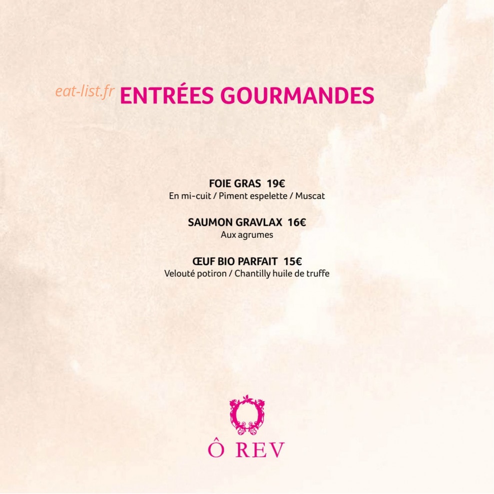O Rev Cassis — carte page 2