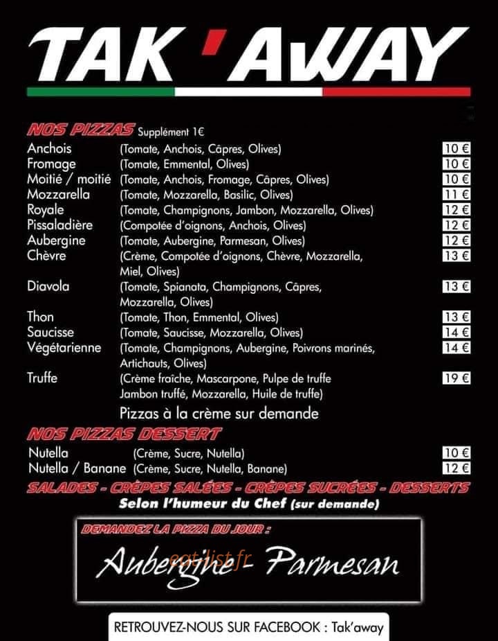 Tak'away — carte page 1