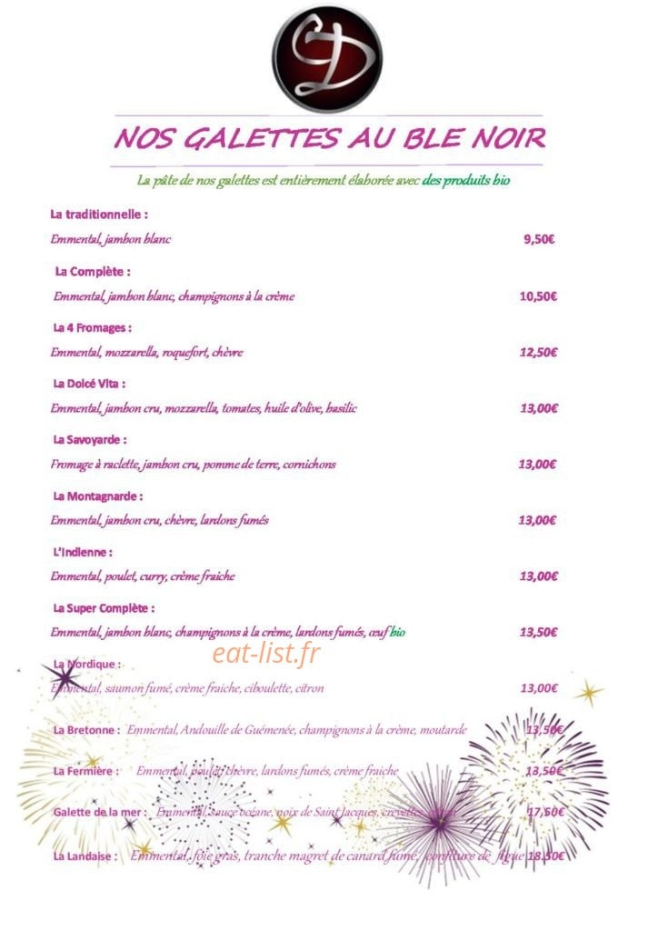 Carpe Diem — carte page 2