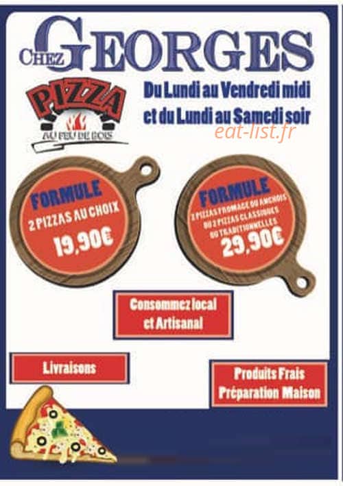 Chez Georges — carte page 1