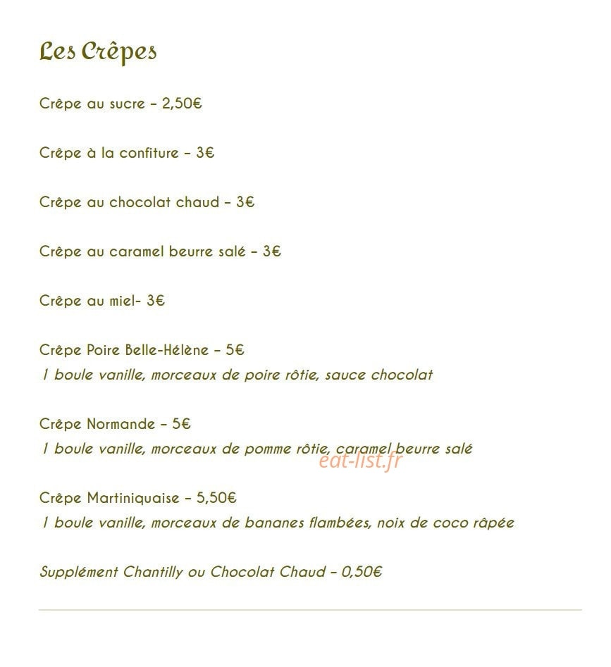 Le P'tit Canotier — carte page 4