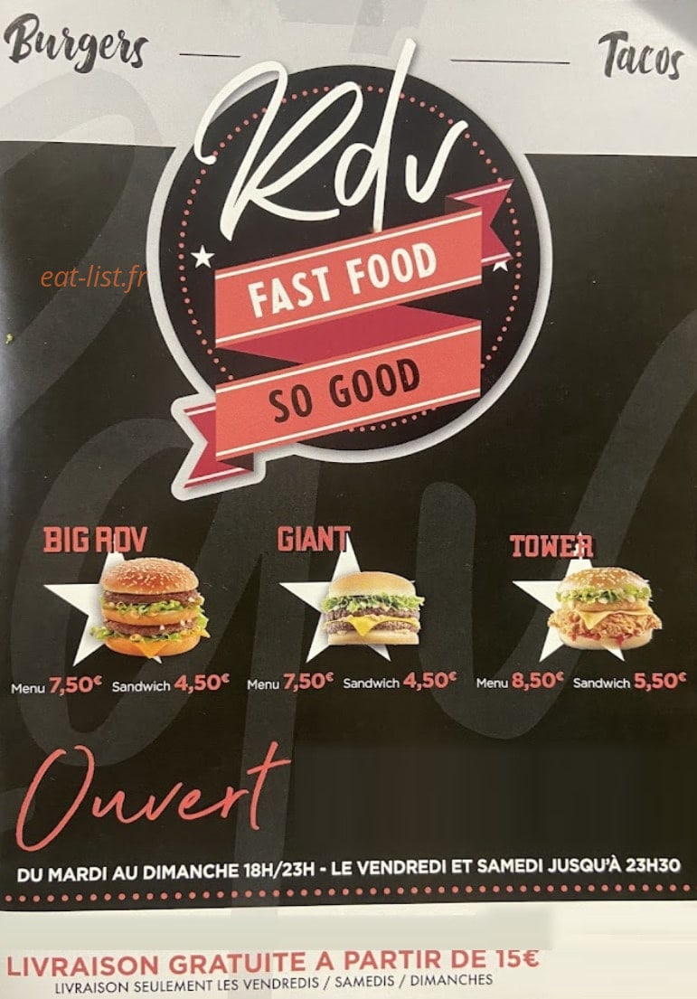 Le rdv — carte page 1