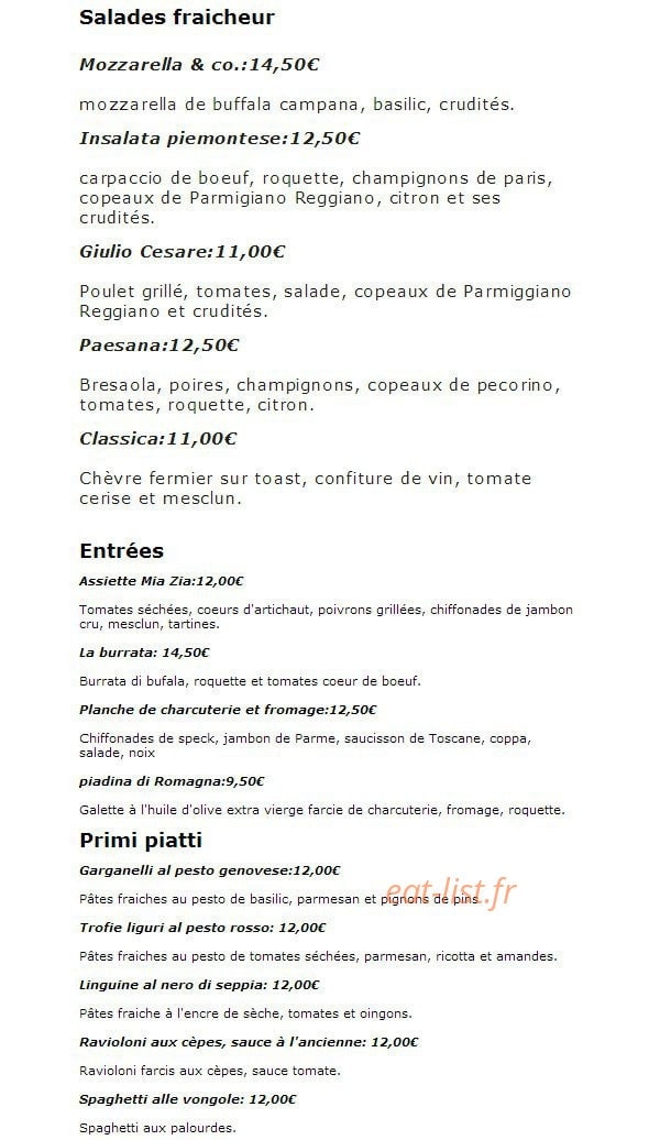 Alto Gusto — carte page 3