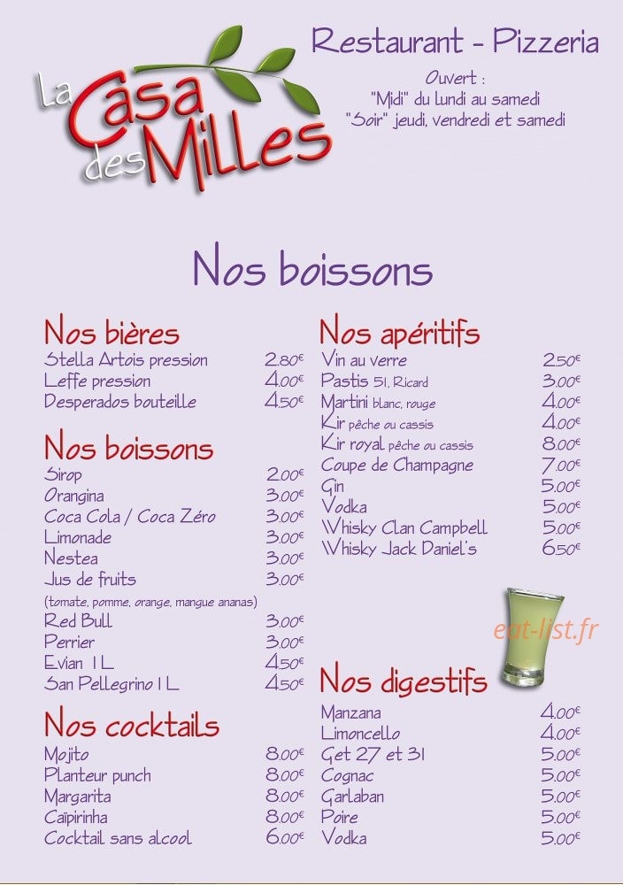 La casa des milles — carte page 7