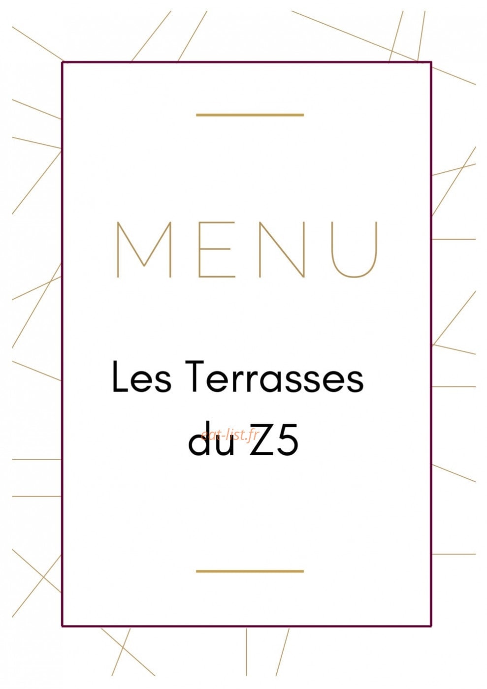 Les terrasses du z5 — carte page 1