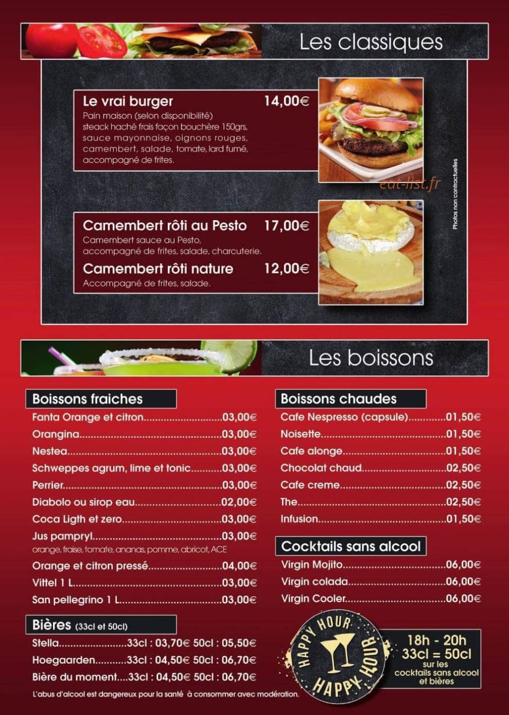 Au Chateau — carte page 6