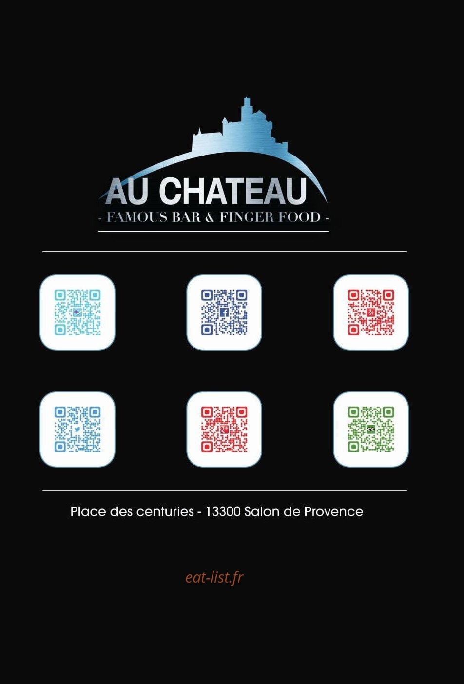 Au Chateau — carte page 8