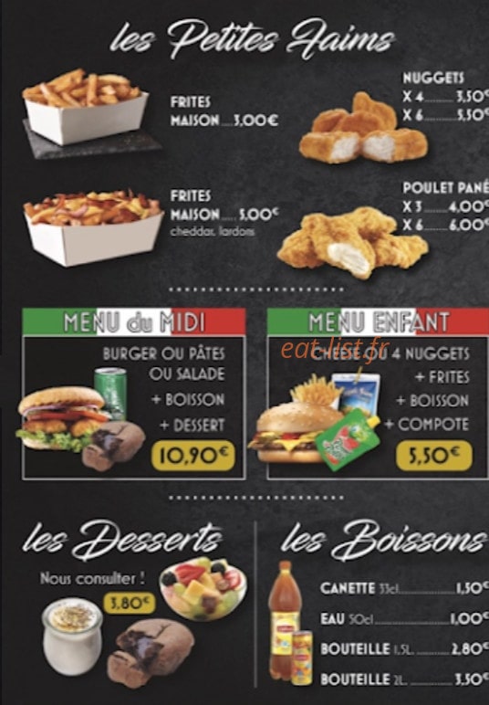 Azur Food — carte page 4