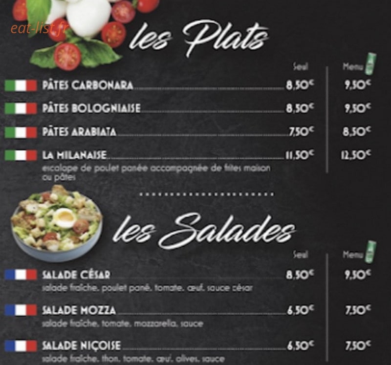 Azur Food — carte page 3