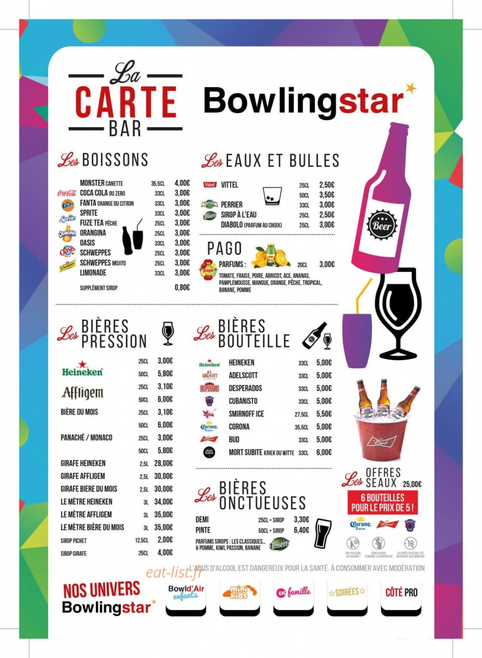 Bowlingstar — carte page 2