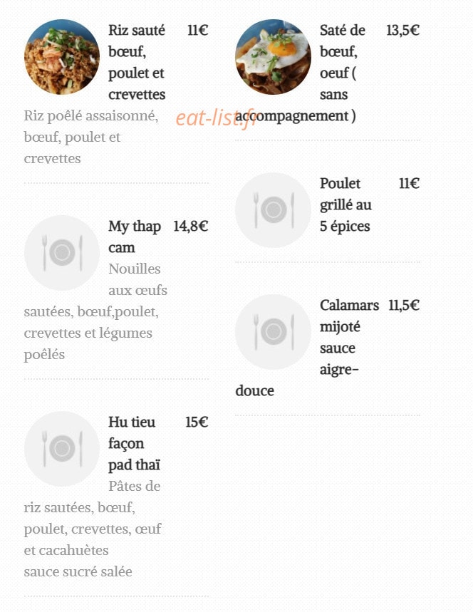 Chez Cam — carte page 3