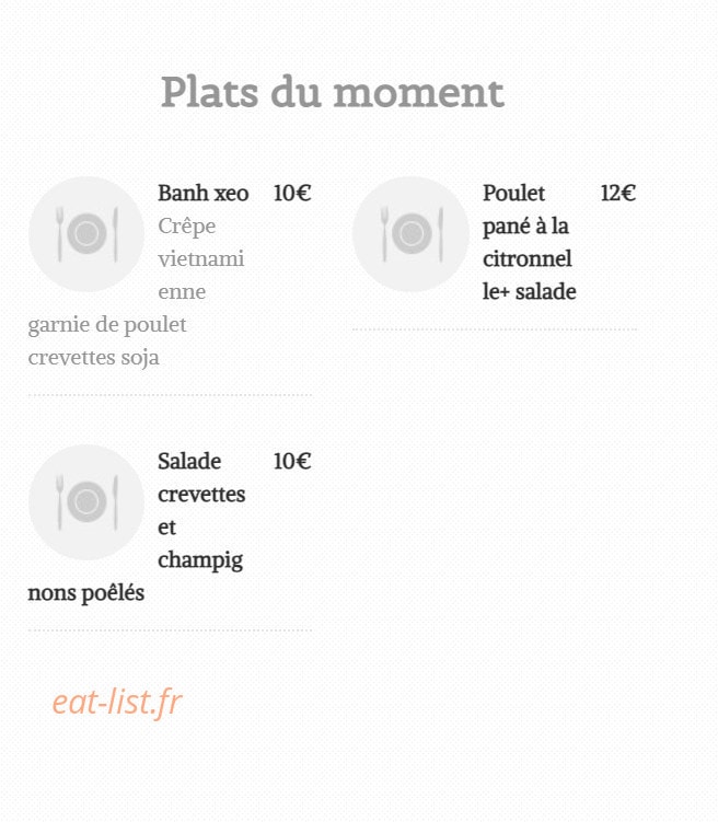 Chez Cam — carte page 4