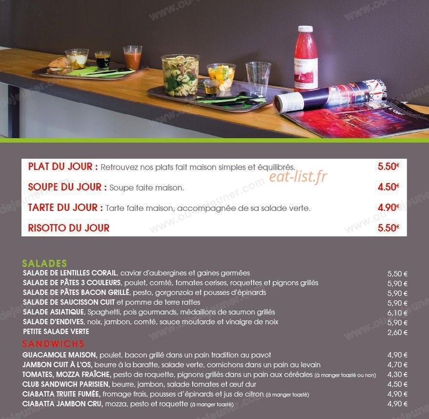 Fresh Food — carte page 2