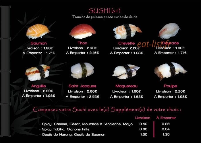 Hai Sushi — carte page 9
