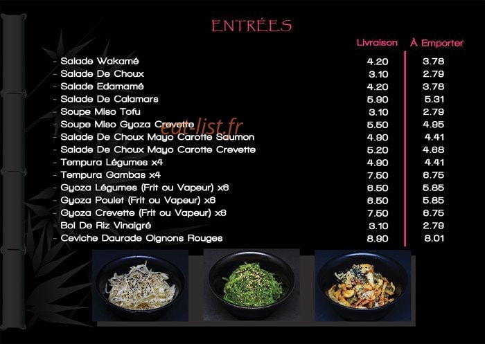 Hai Sushi — carte page 2