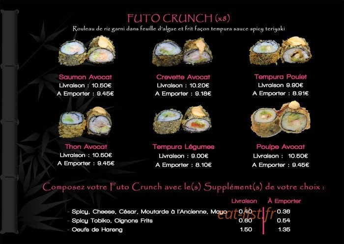 Hai Sushi — carte page 8