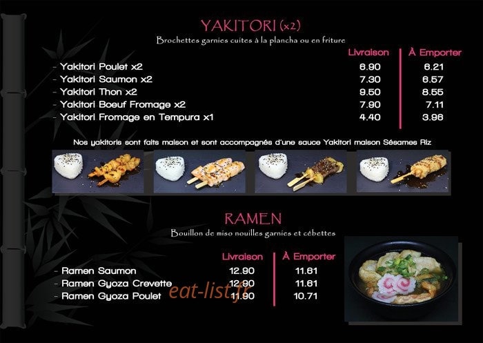 Hai Sushi — carte page 3