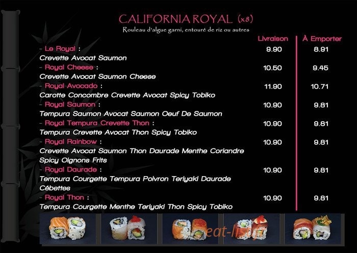 Hai Sushi — carte page 6