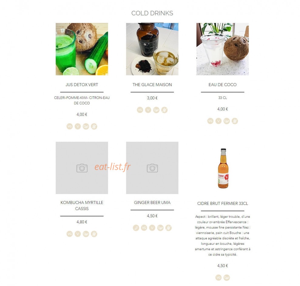 Hale Power Food — carte page 3