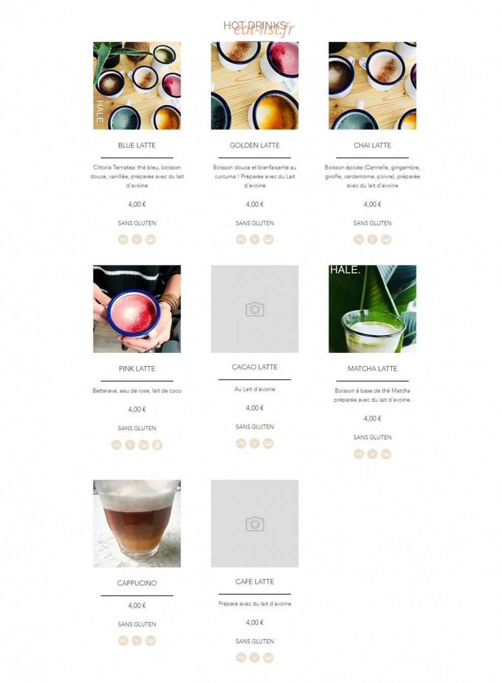 Hale Power Food — carte page 5