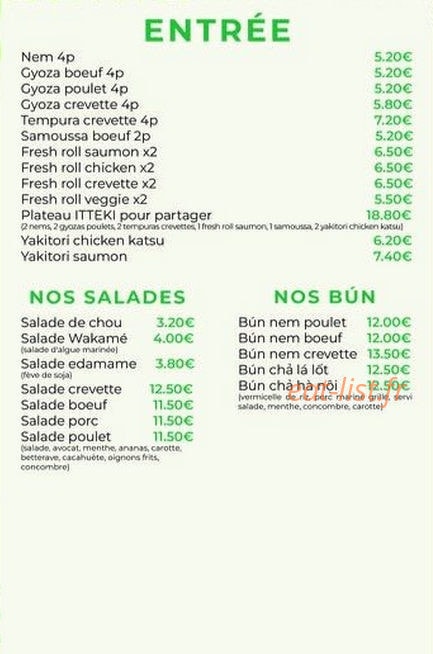 Itteki — carte page 2