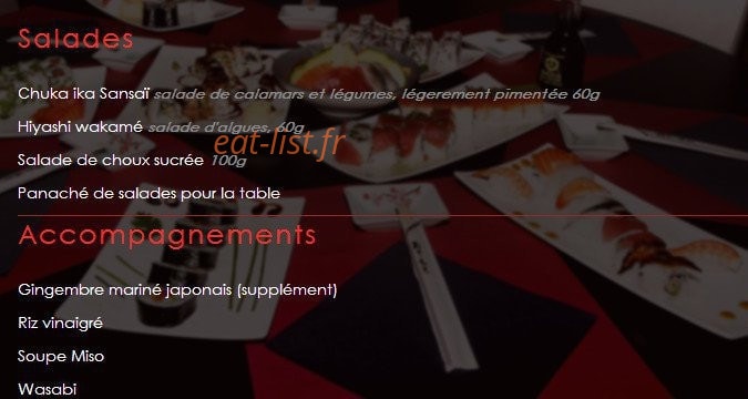 Kot & Sushi — carte page 9