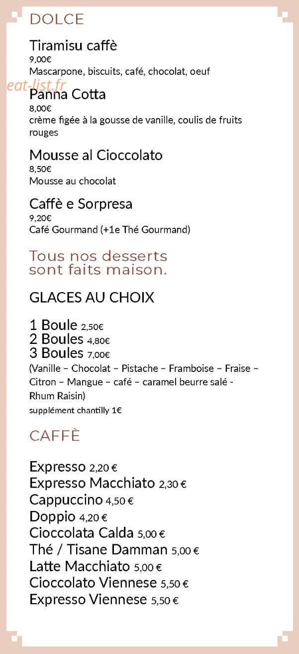 La Bella Donna — carte page 5