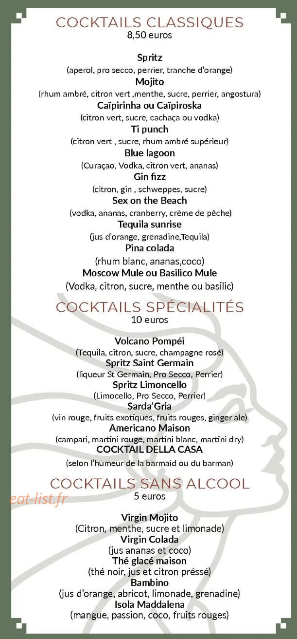 La Bella Donna — carte page 6