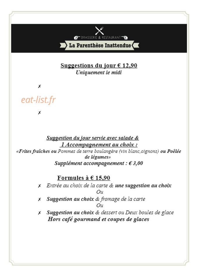 La parenthèse inattendue — carte page 3