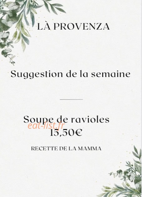 Là Provenza — carte page 2