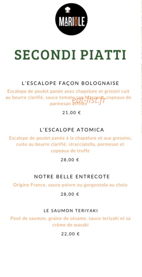 Le Mariole — carte page 5