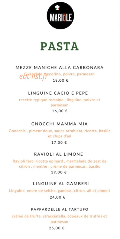 Le Mariole — carte page 4