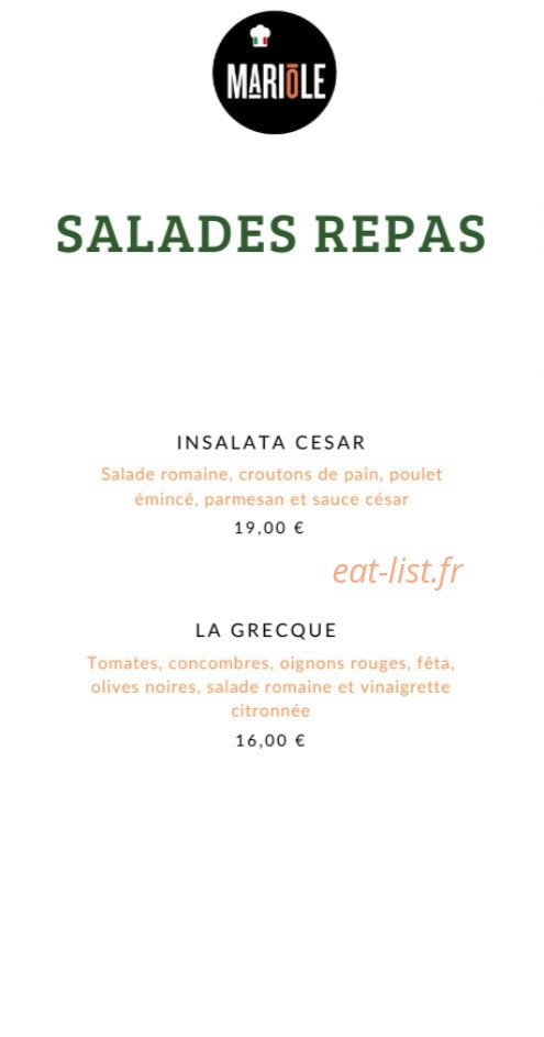 Le Mariole — carte page 7