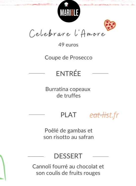 Le Mariole — carte page 1