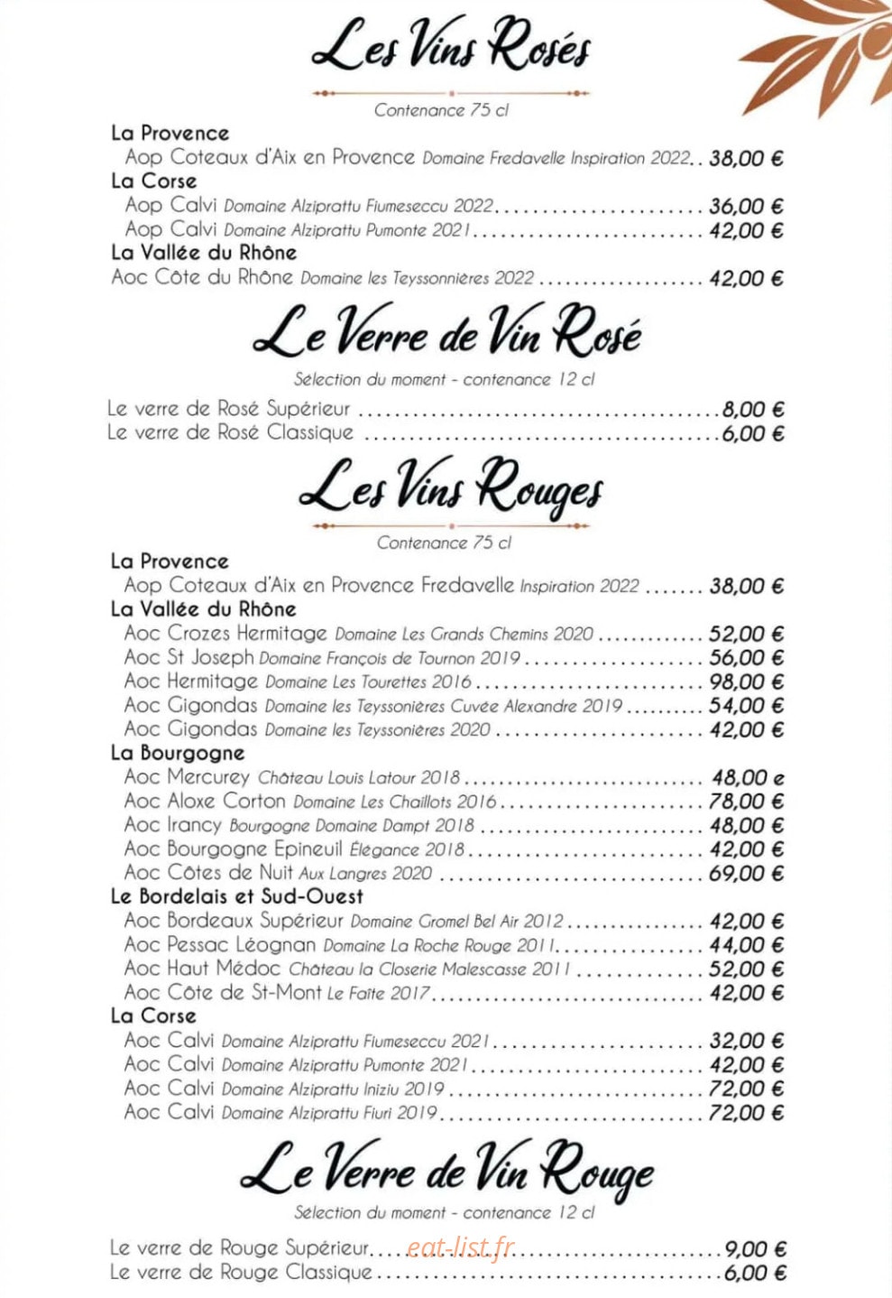 Le Moulin des Sens — carte page 5