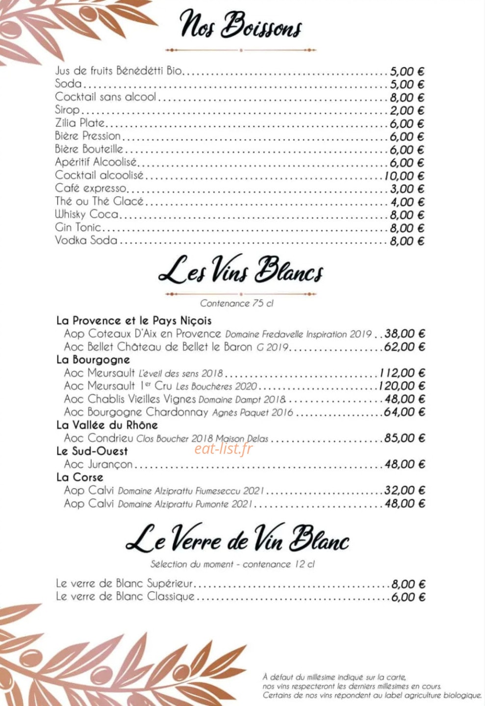 Le Moulin des Sens — carte page 4