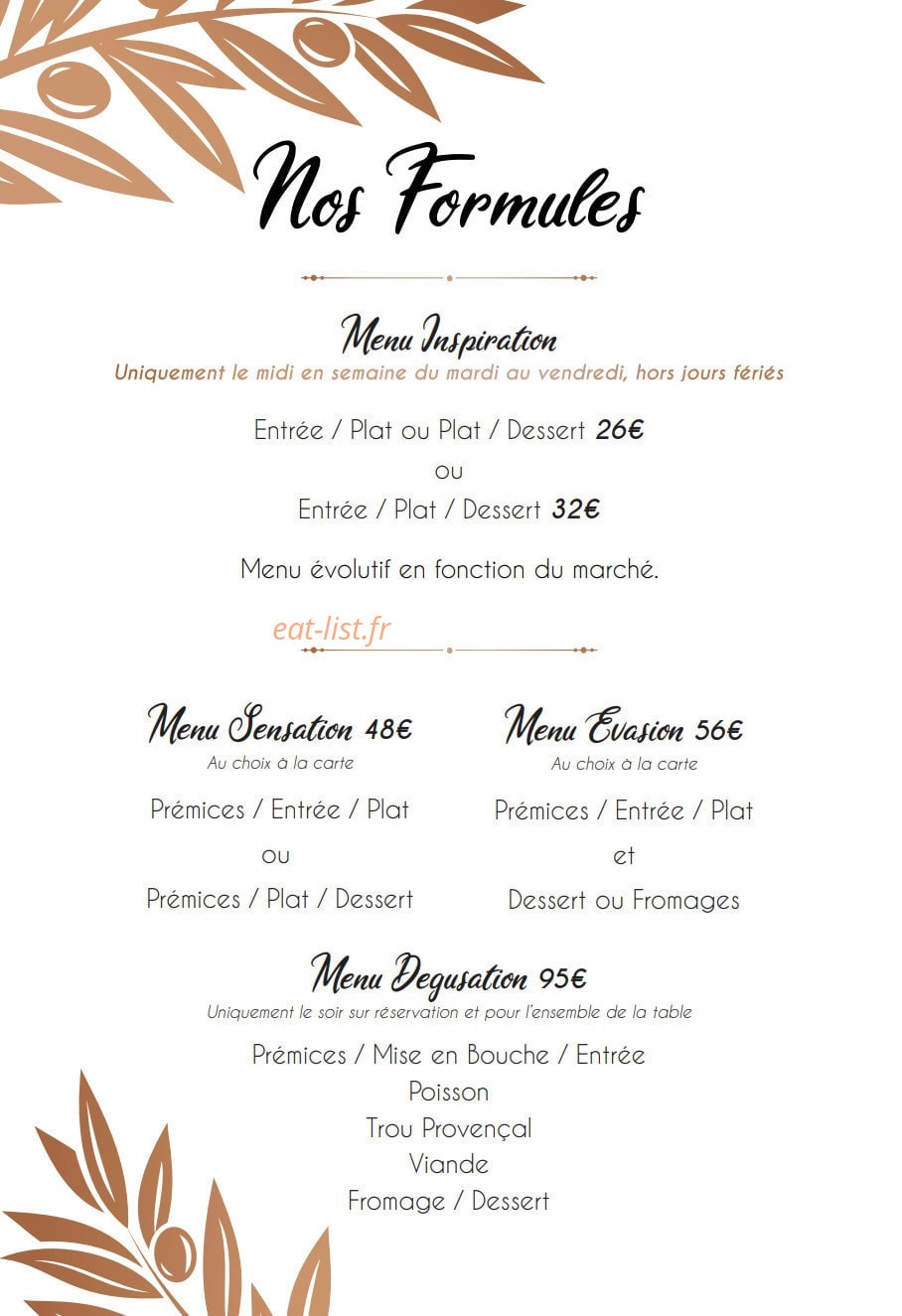 Le Moulin des Sens — carte page 3