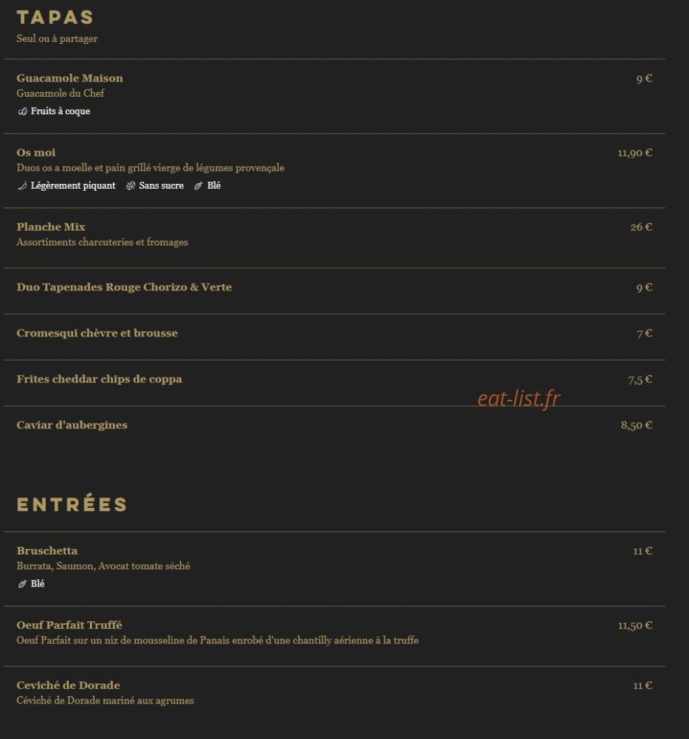 Le Quattuor — carte page 1