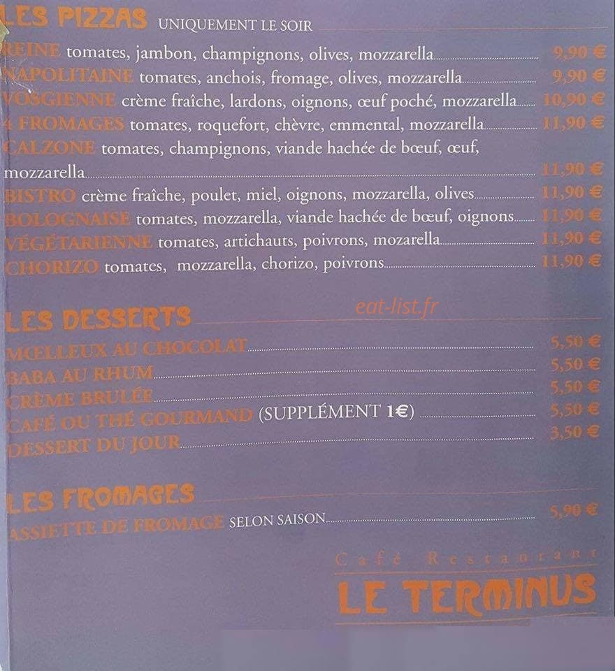 Le Terminus — carte page 1