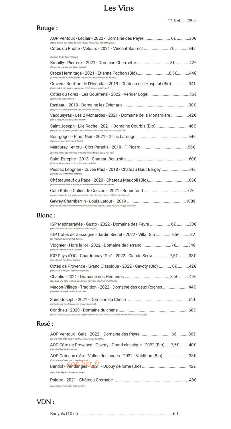 Maverick & Co — carte page 1