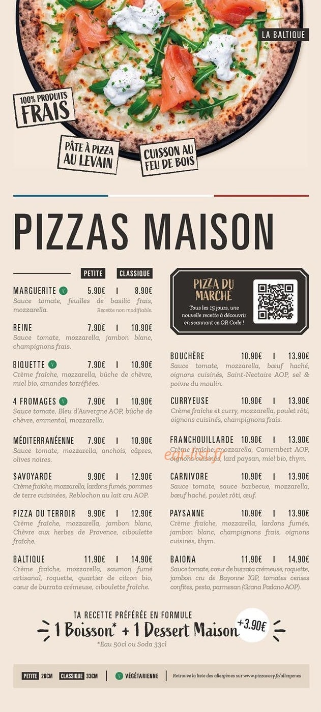 Pizza Cosy — carte page 3