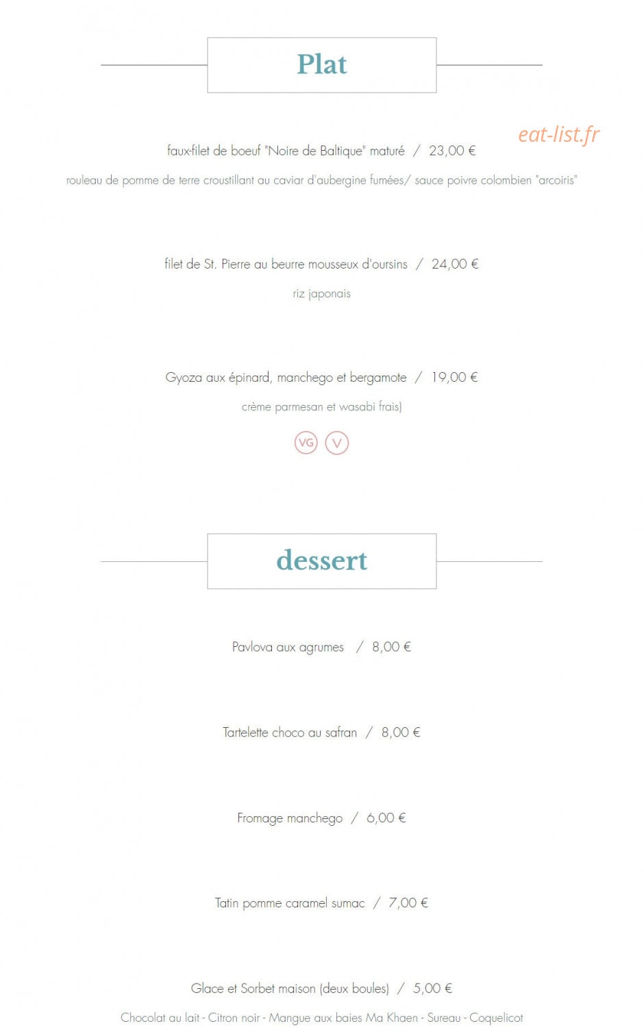 Saveurs de cuisine — carte page 2