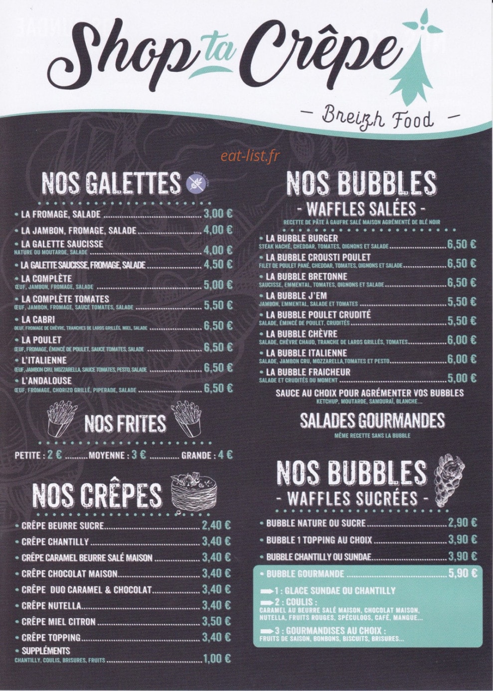 Shop ta crêpe — carte page 1