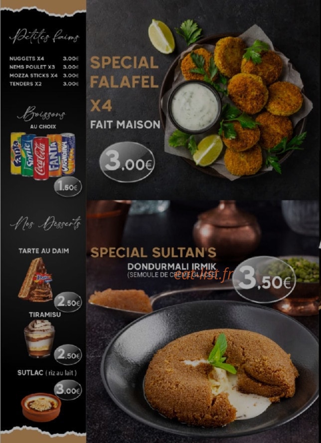 The Sultan's Corner — carte page 2