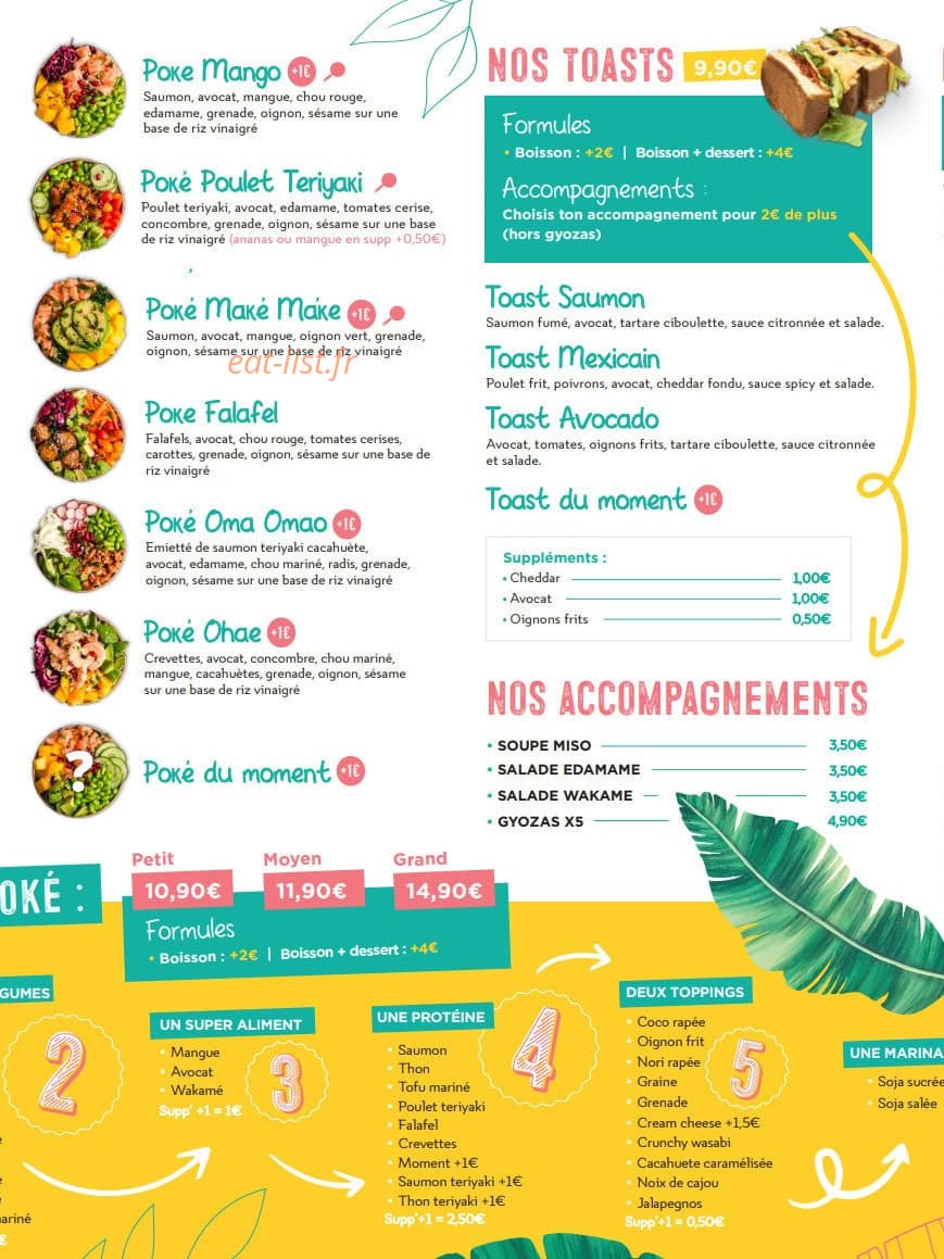 Toasty Poke — carte page 2