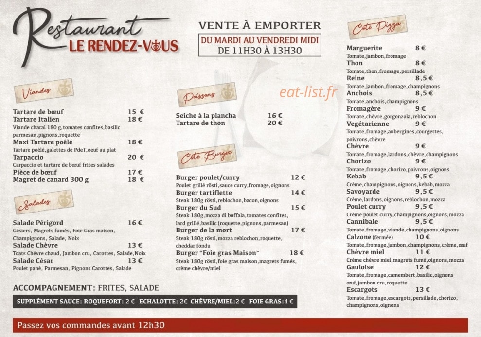 Le rendez-vous — carte page 2